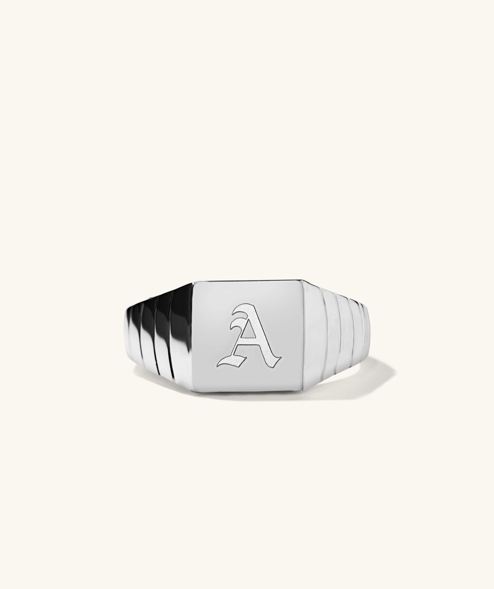Mejuri Square Signet Ring - Sterling Silver