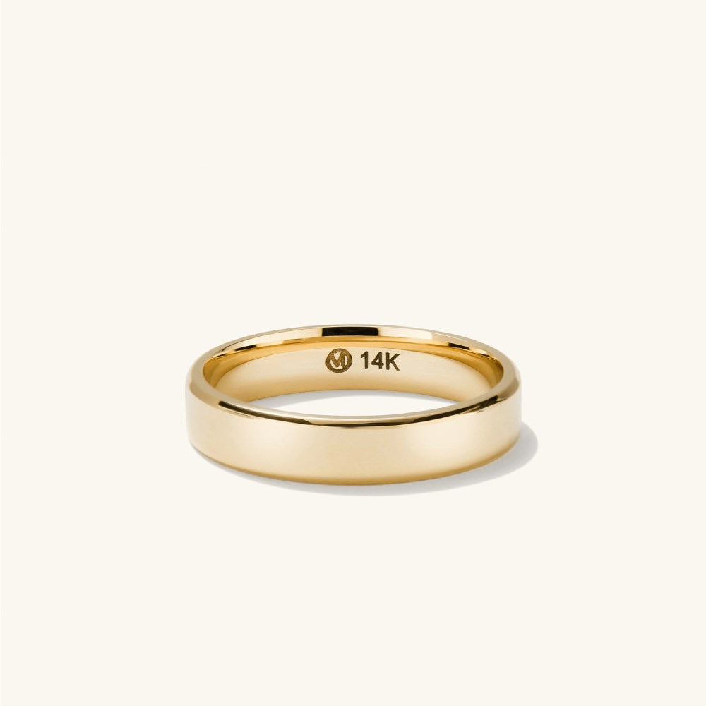 Mejuri 4mm Smooth Band - Black Titanium