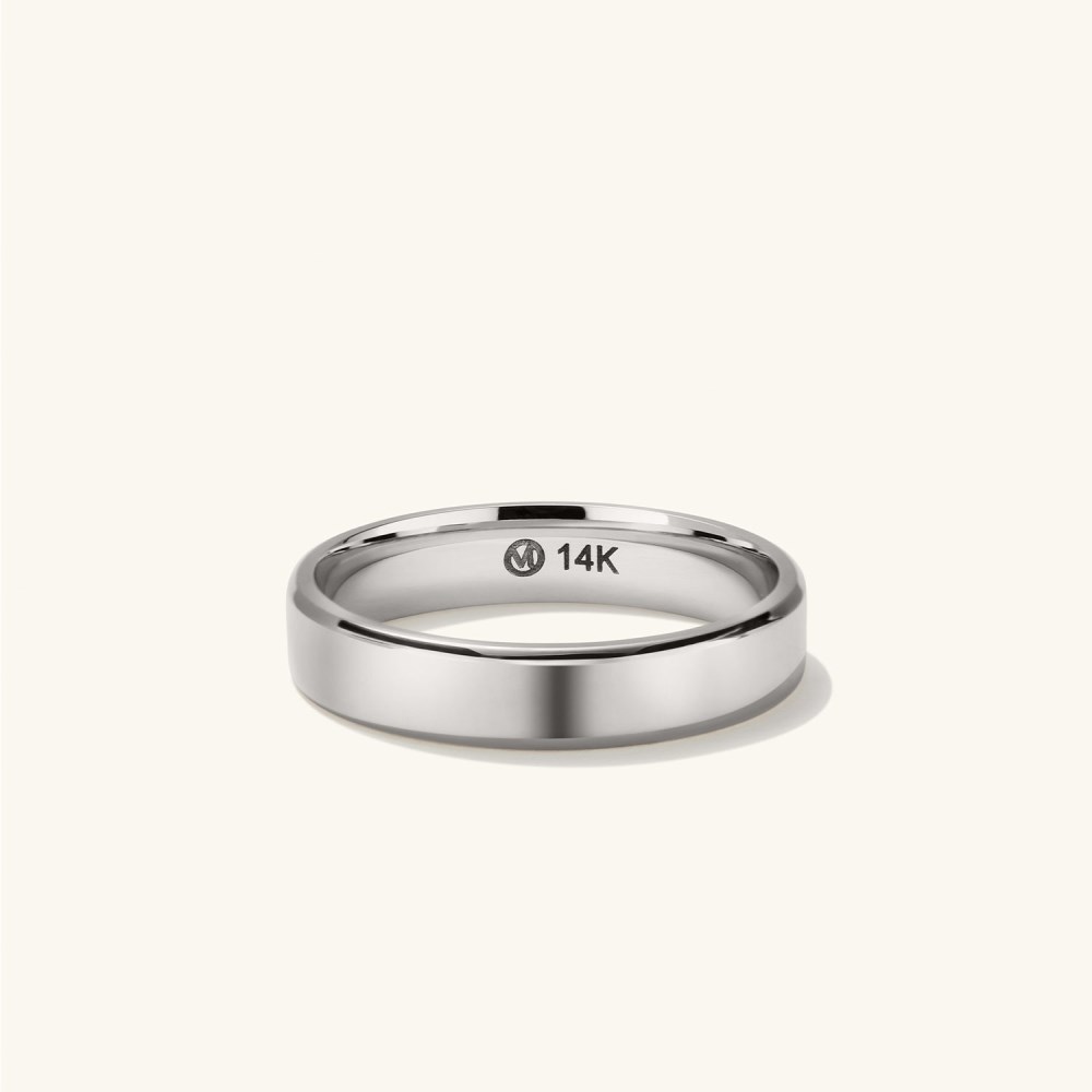 Mejuri 4mm Smooth Band - 14k White Gold Mejuri 4mm Smooth Band - 14k White Gold