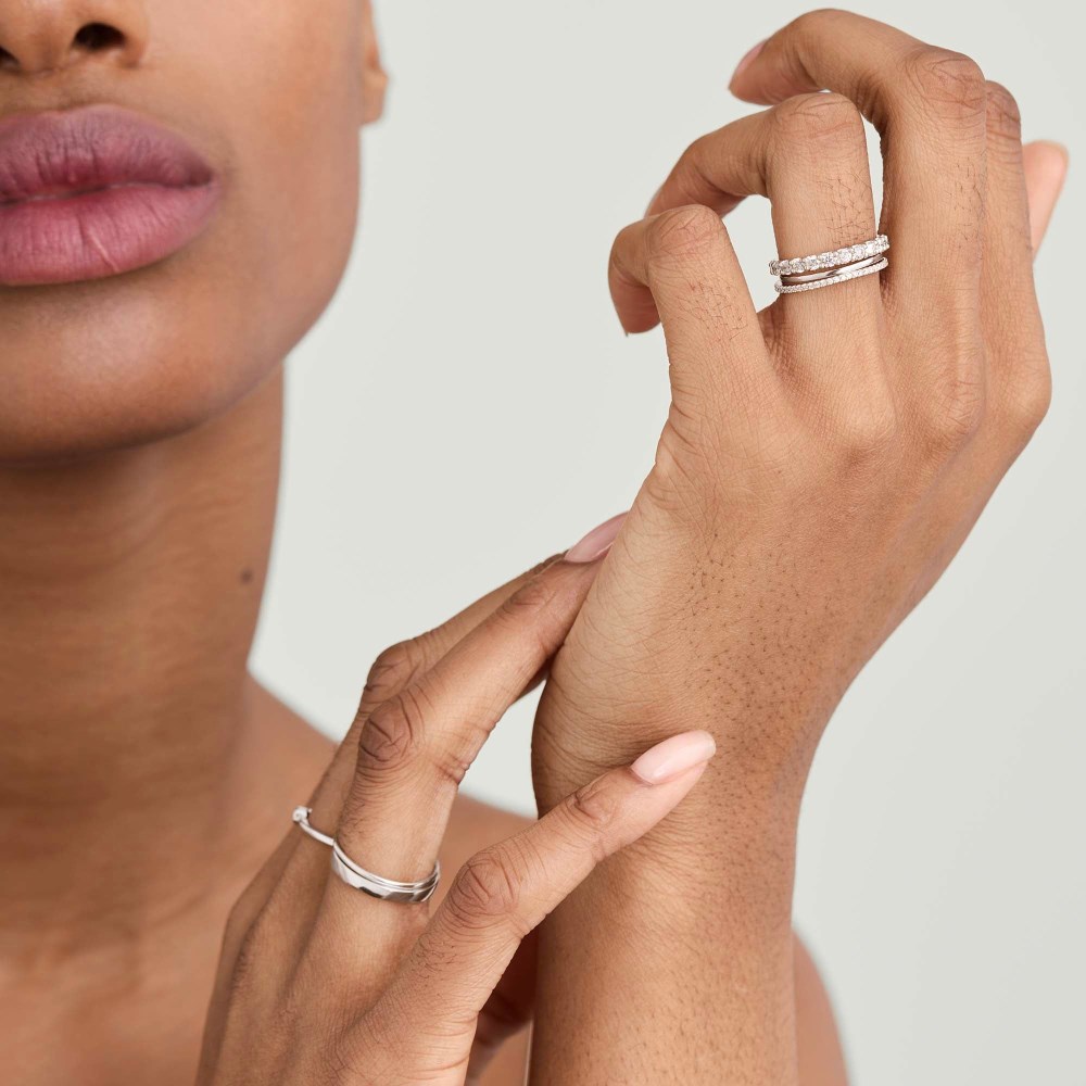 Mejuri Slim Diamond Eternity Band - 14k White Gold