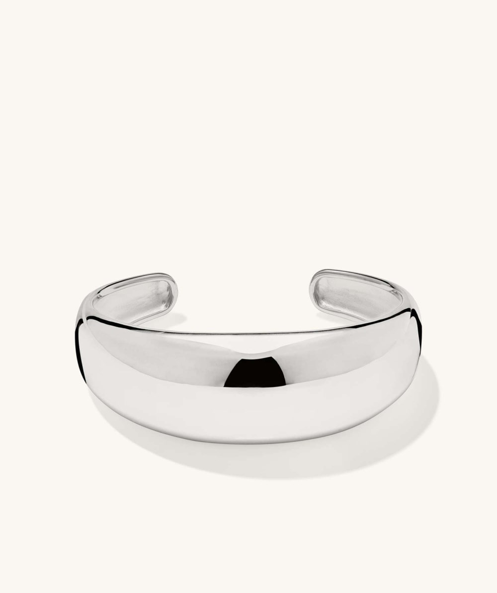 Mejuri 20mm Dôme Cuff Bracelet - Sterling Silver