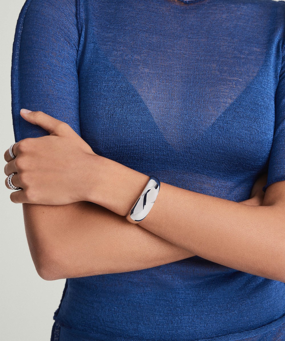 Mejuri 20mm Dôme Cuff Bracelet - Sterling Silver