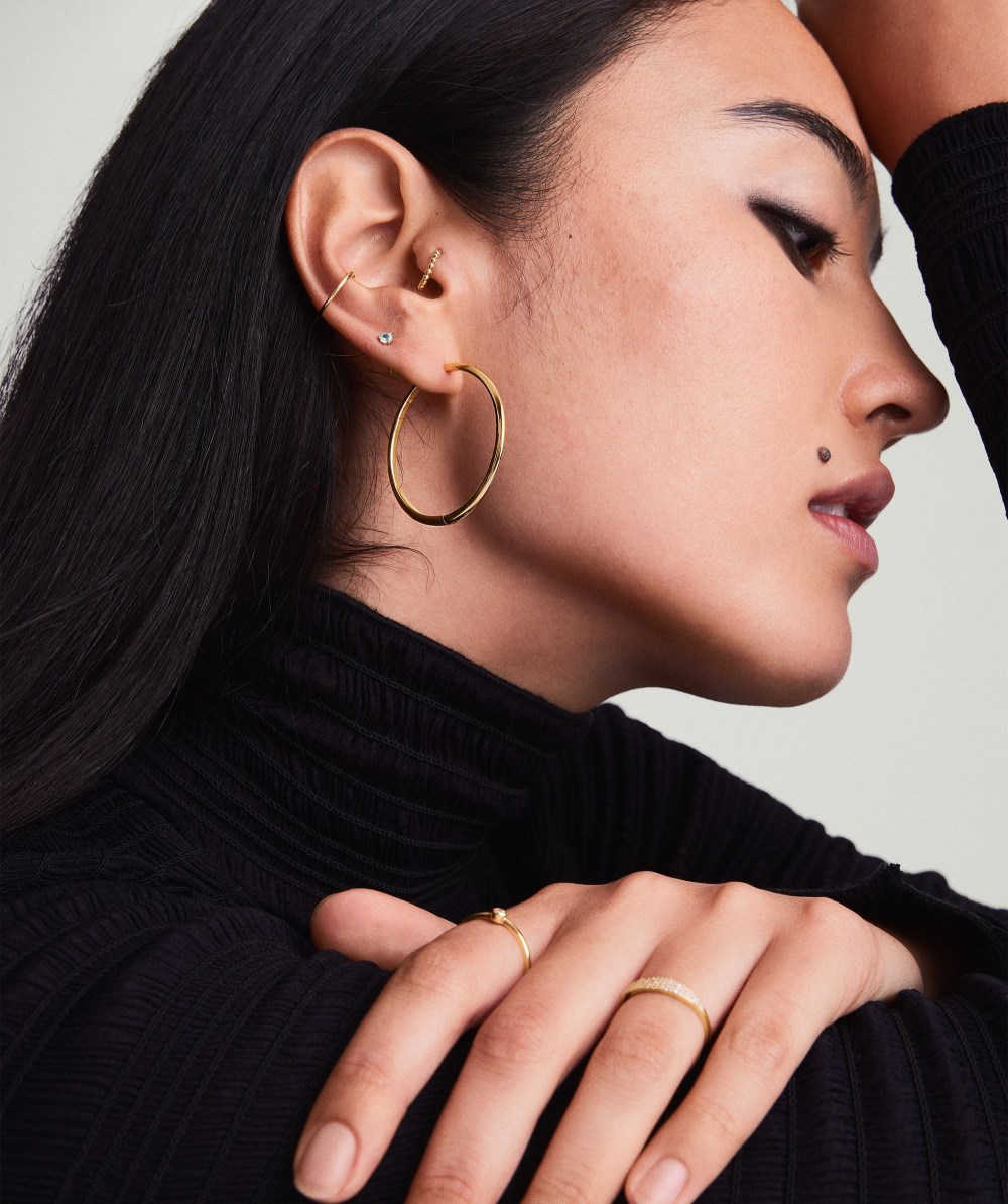 Mejuri Gemstone Mini Studs - 14k Yellow Gold