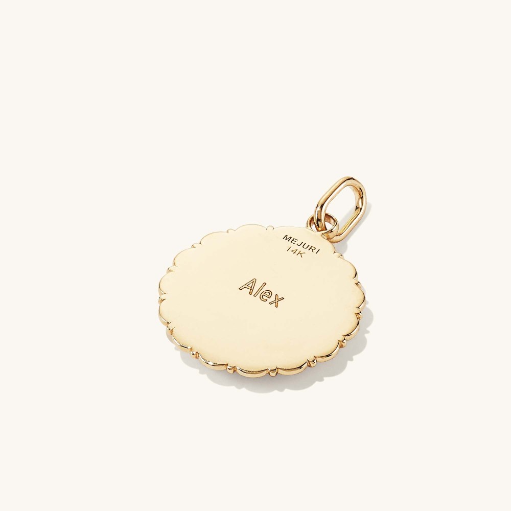 Mejuri Balance: Terra Coin Charm Pendant - 14k Yellow Gold