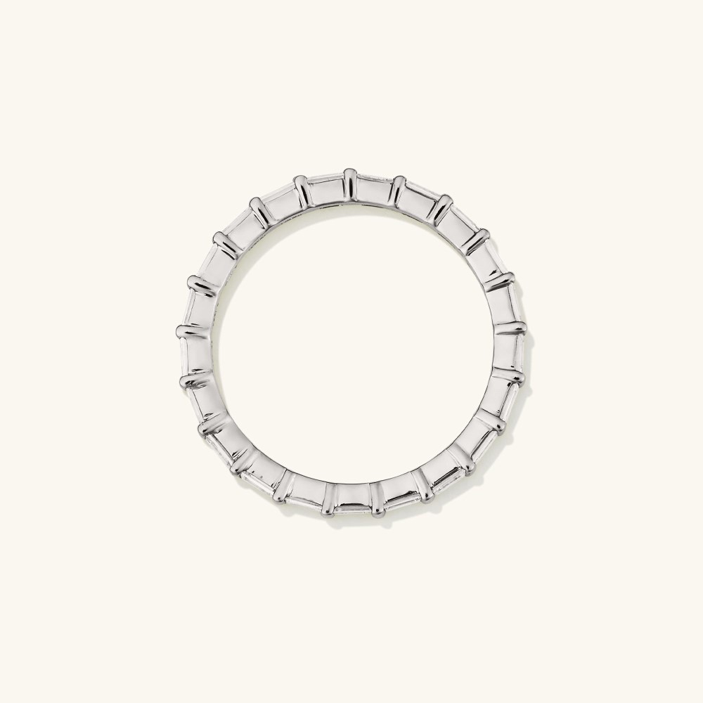 Mejuri Baguette Diamond Eternity Band - 14k White Gold