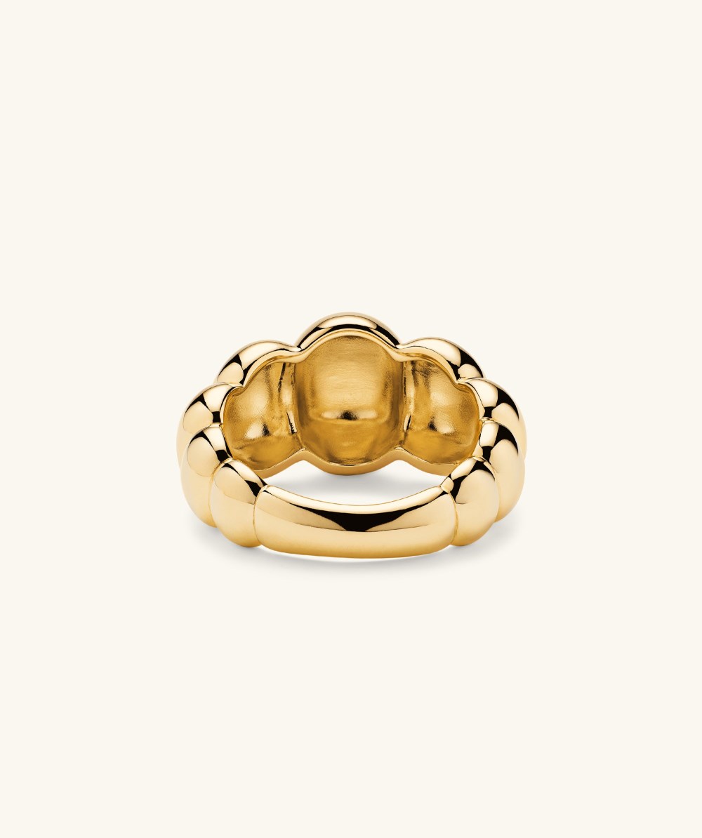 Mejuri Puffy Charlotte Ring - Gold Vermeil