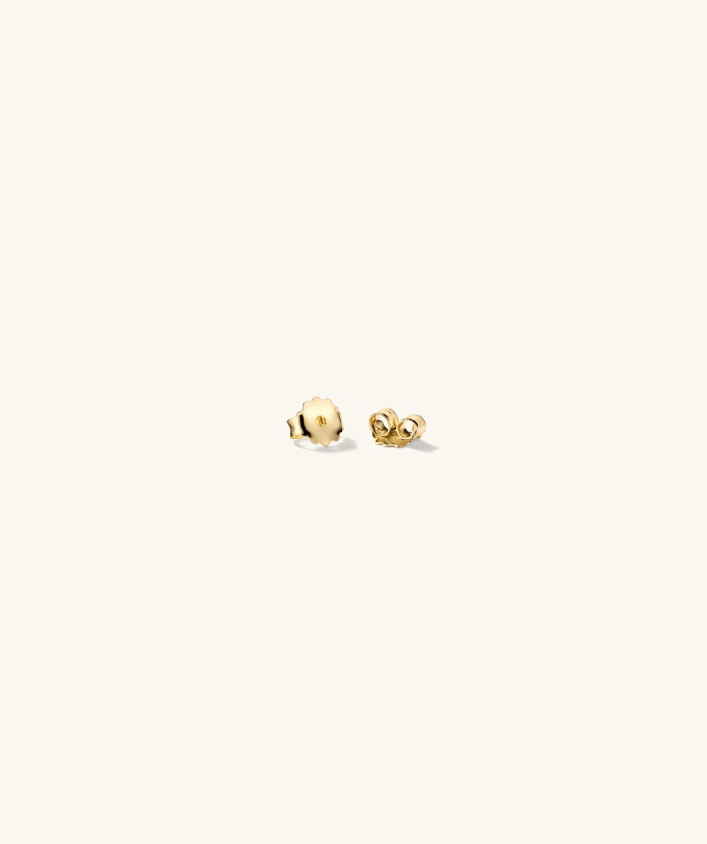 Mejuri Gemstone Mini Studs - 14k Yellow Gold