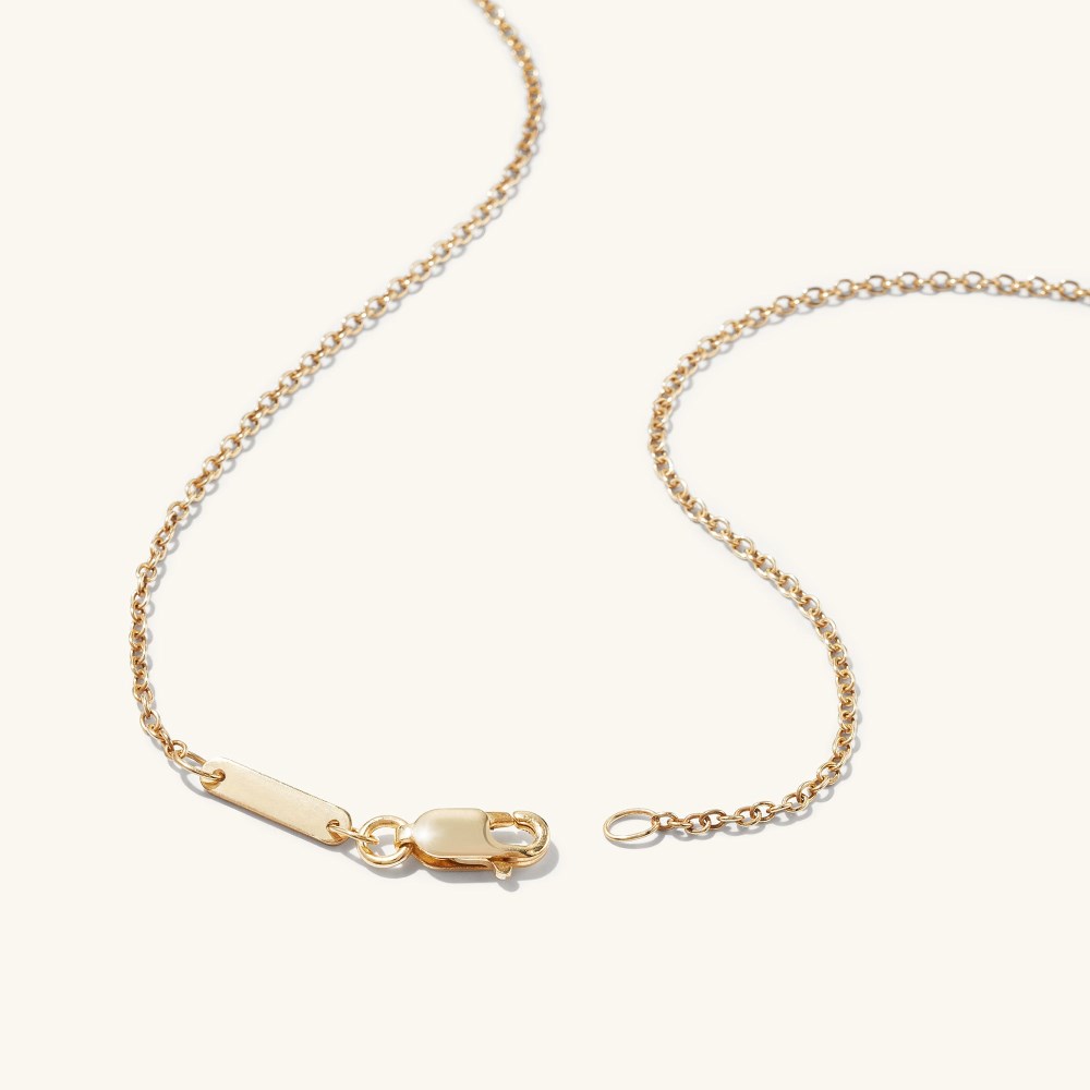 Mejuri Black Onyx Pendant Necklace - 14k Yellow Gold