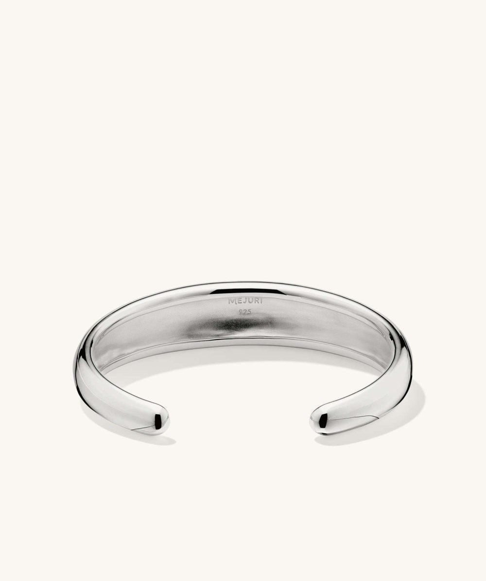 Mejuri 13mm Dôme Cuff Bracelet - Sterling Silver