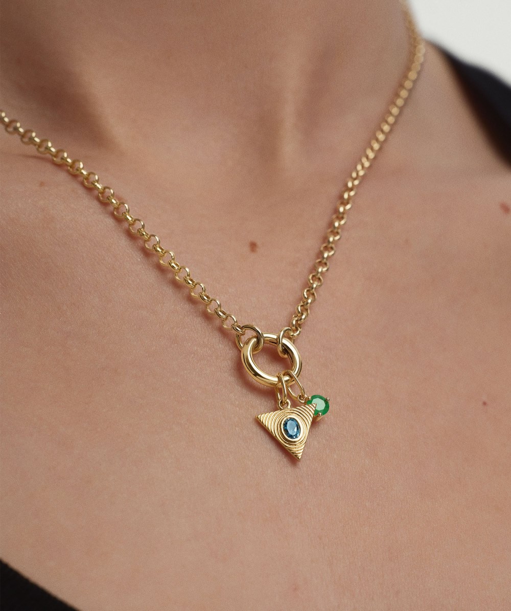 Mejuri Triangle Element Charm - 14k Yellow Gold