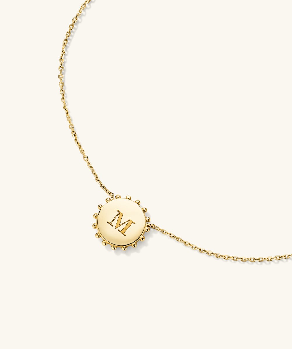Mejuri Beaded Pendant Necklace - 14k Yellow Gold