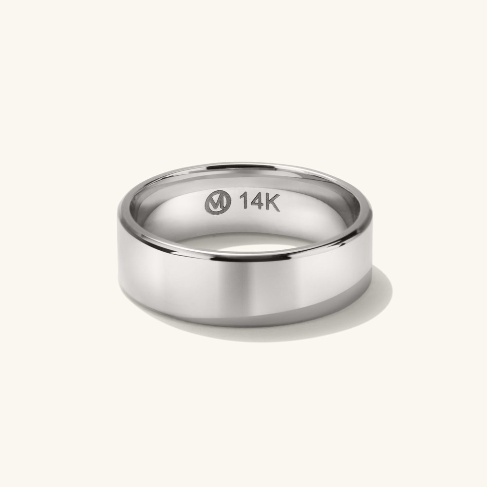 Mejuri 6mm Smooth Band - 14k White Gold