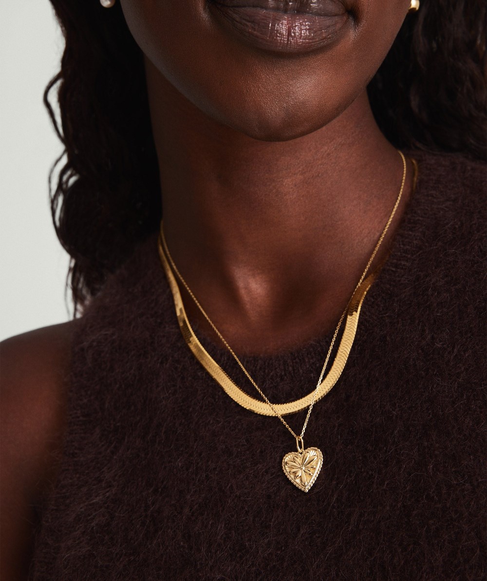 Mejuri Calendula Pendant Necklace - Gold Vermeil