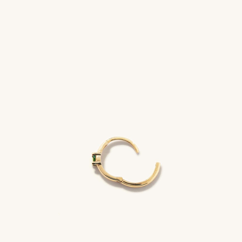 Mejuri Single Colored Mini Hoop - 14k Yellow Gold