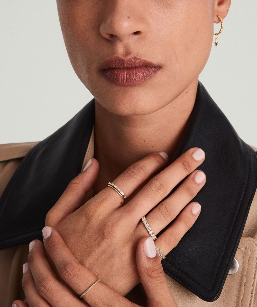 Mejuri Bold Diamond Eternity Ring - 14k Yellow Gold