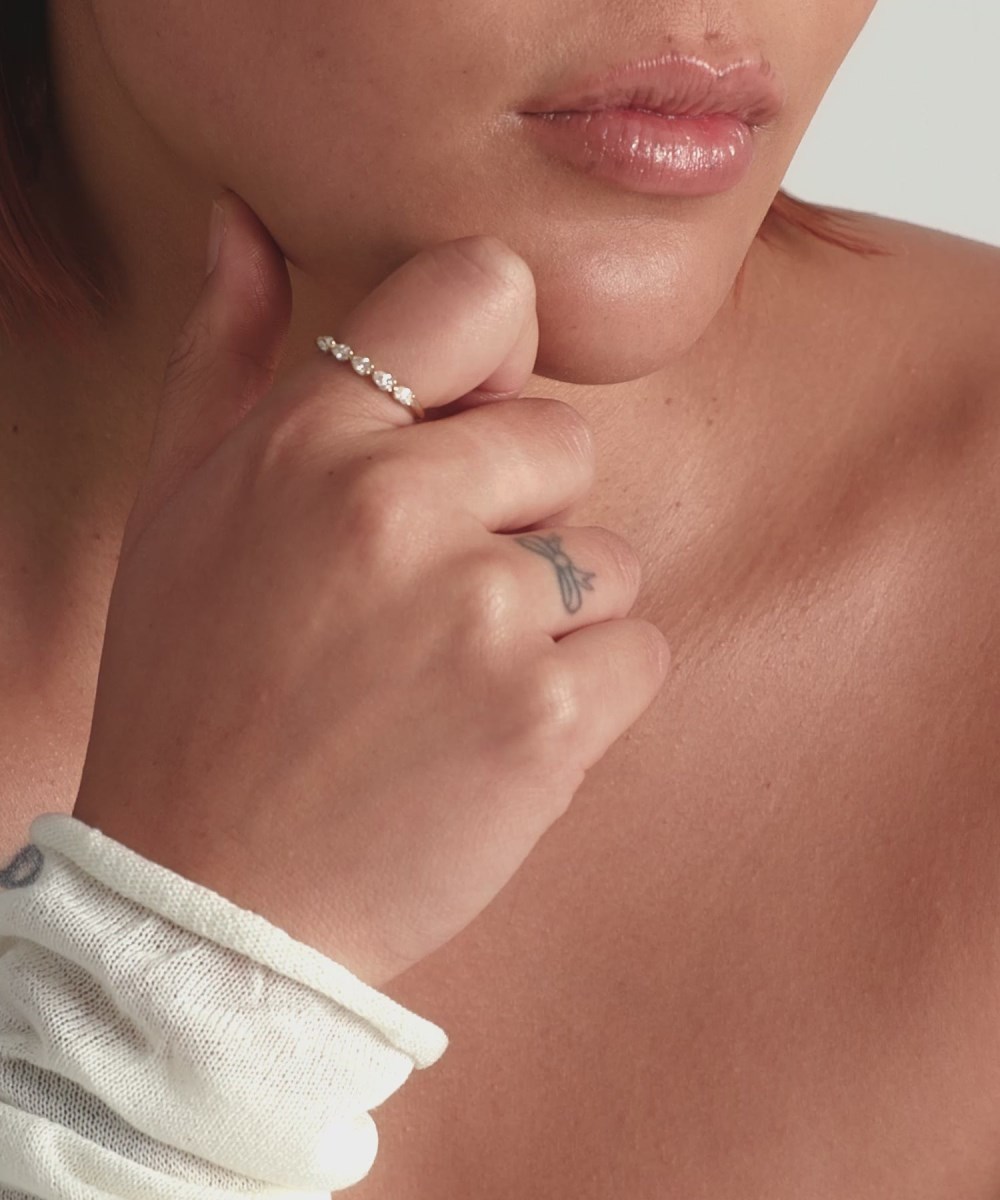 Mejuri Pear Multi Diamond Ring - 14k White Gold