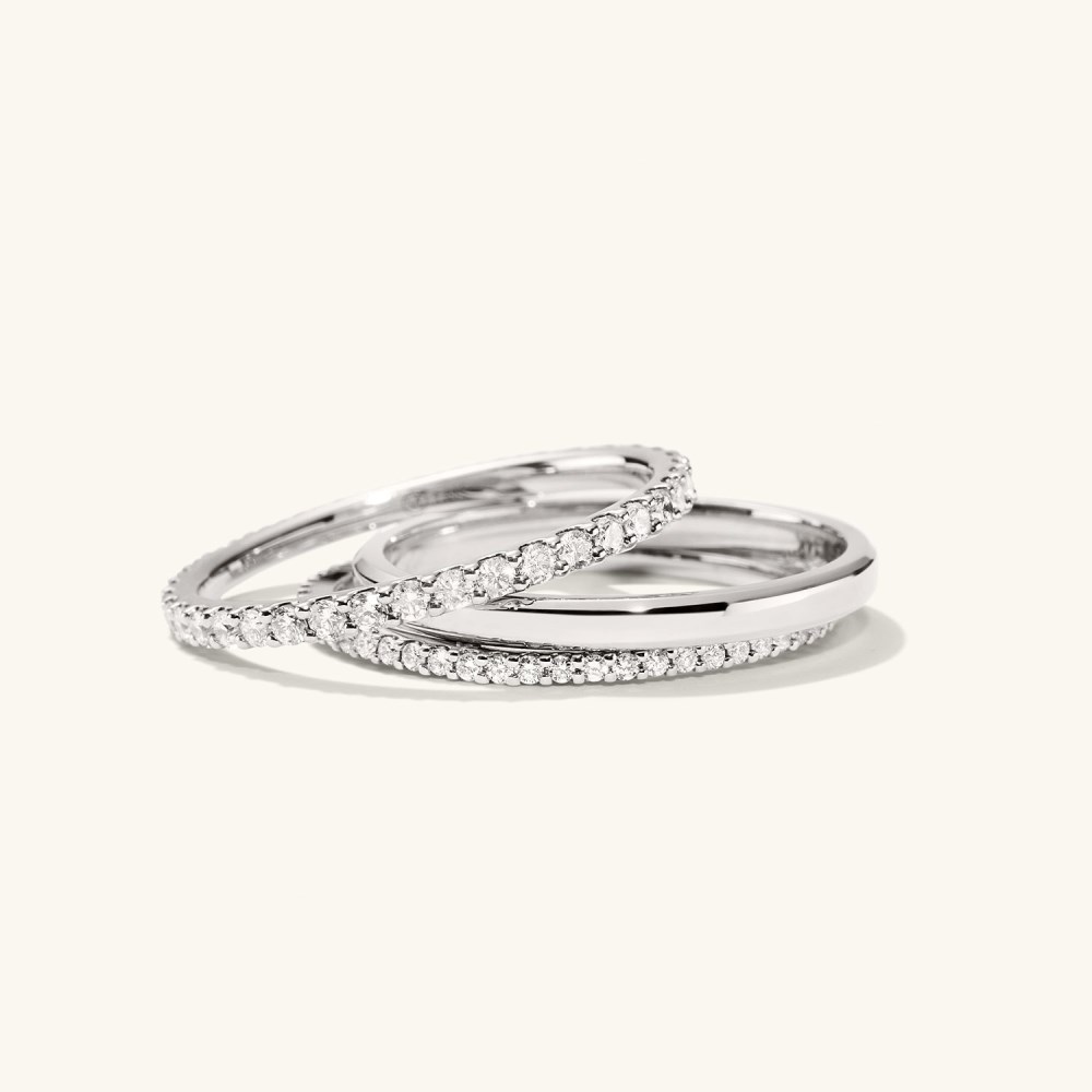 Mejuri Diamond Eternity Band - 14k White Gold