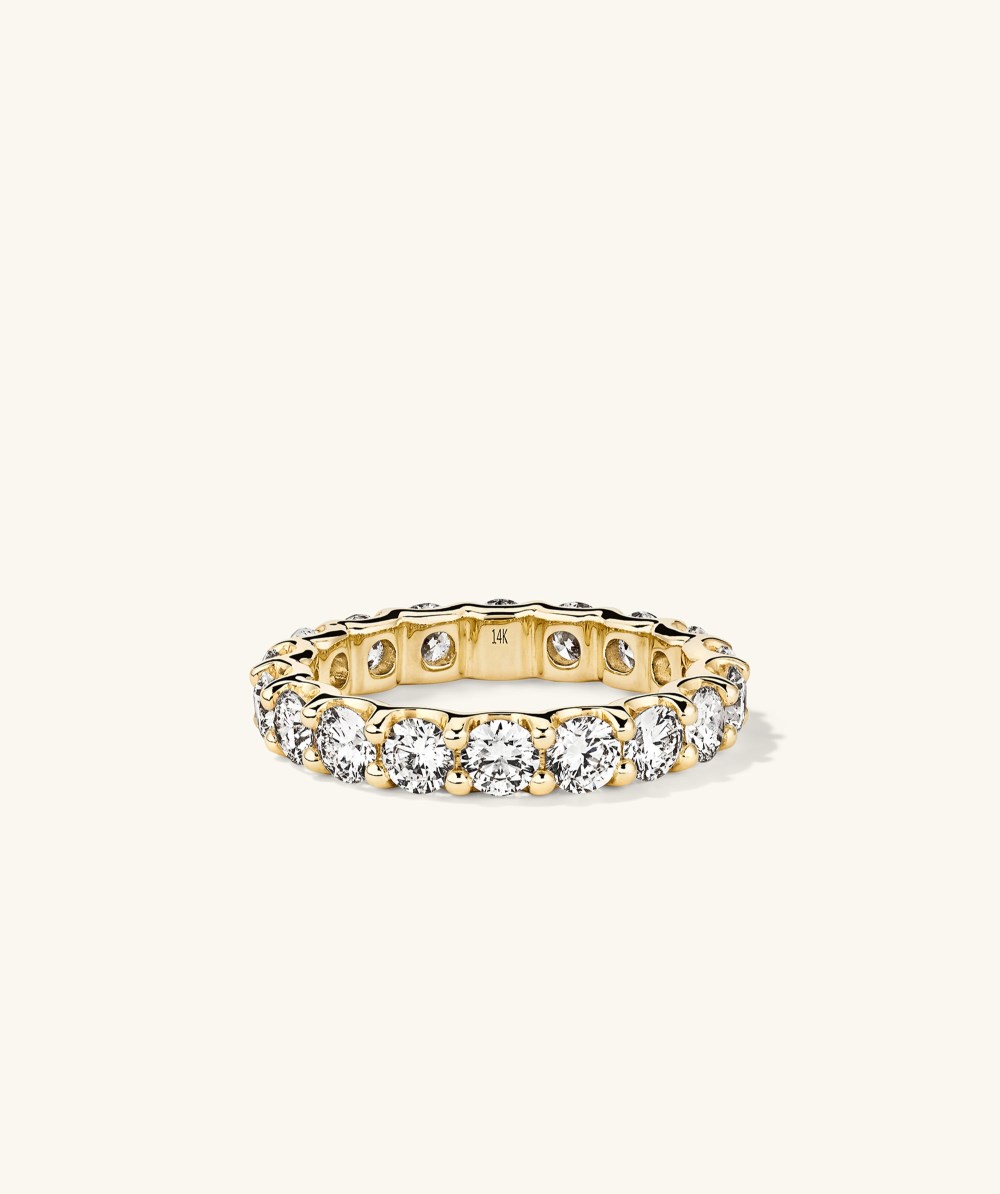 Mejuri 3.5mm Lab Grown Diamond Eternity Band - 14k Yellow Gold