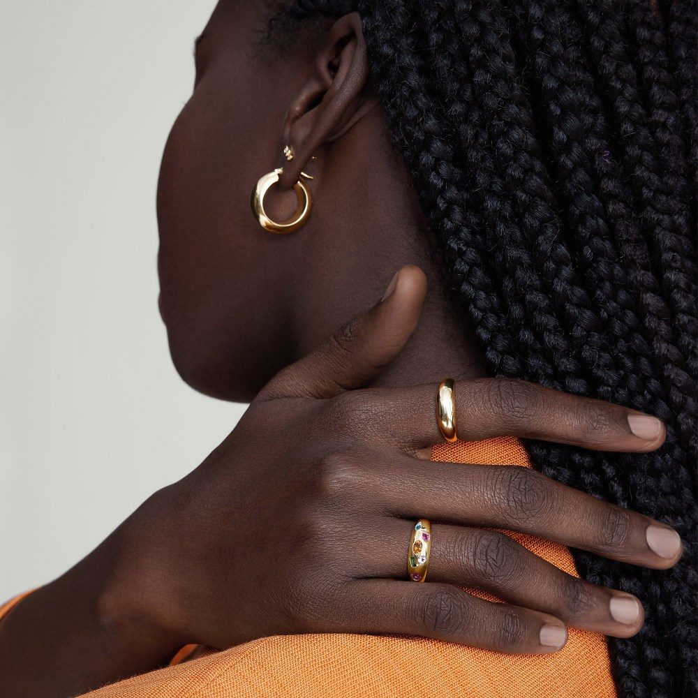 Mejuri Toronto Mosaic Dôme Ring - 14k Yellow Gold