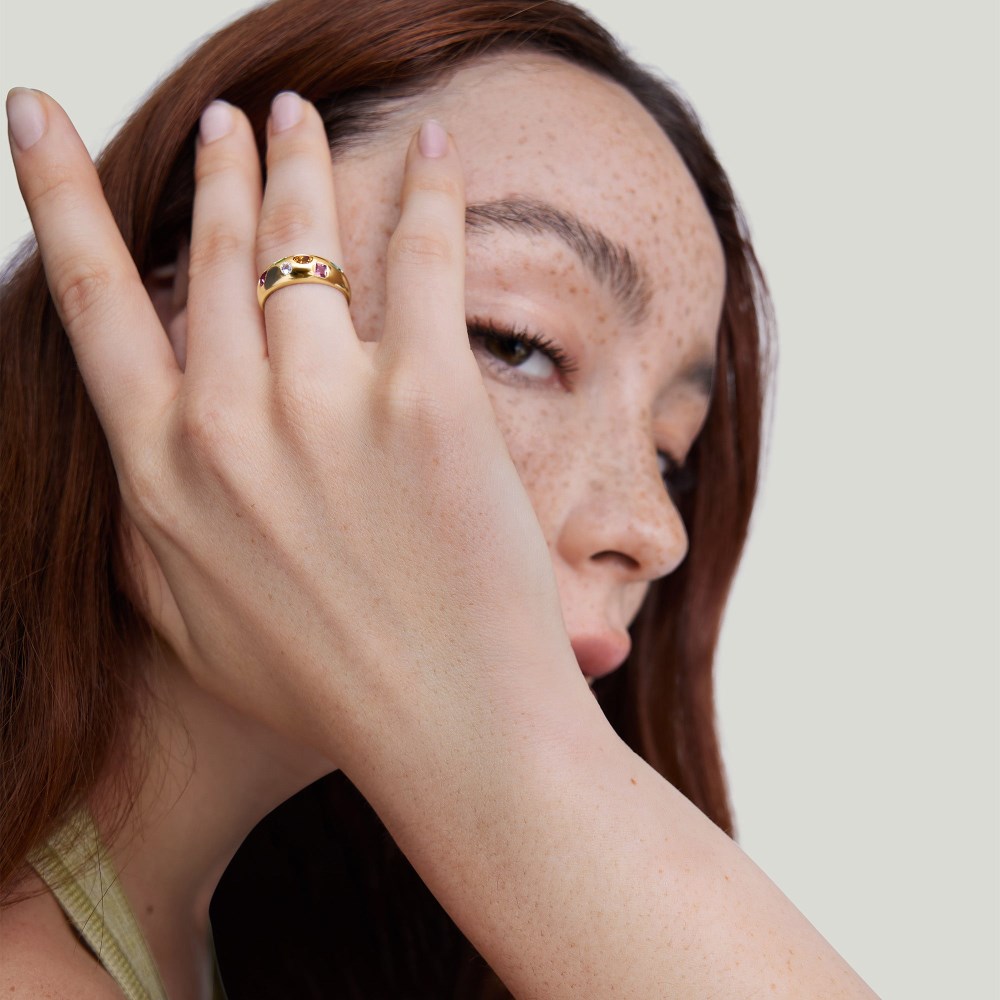 Mejuri Toronto Mosaic Dôme Ring - 14k Yellow Gold