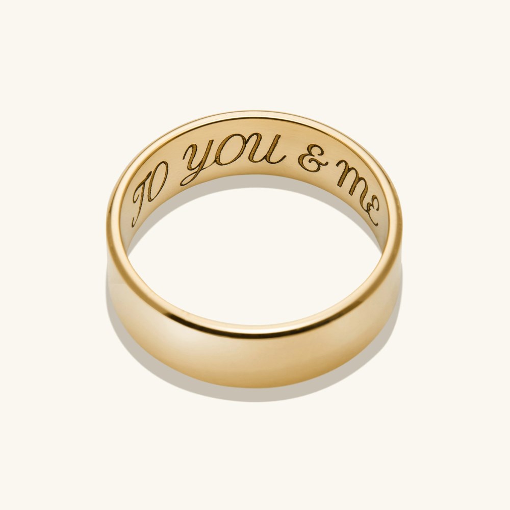 Mejuri 6mm Smooth Band - 14k Yellow Gold