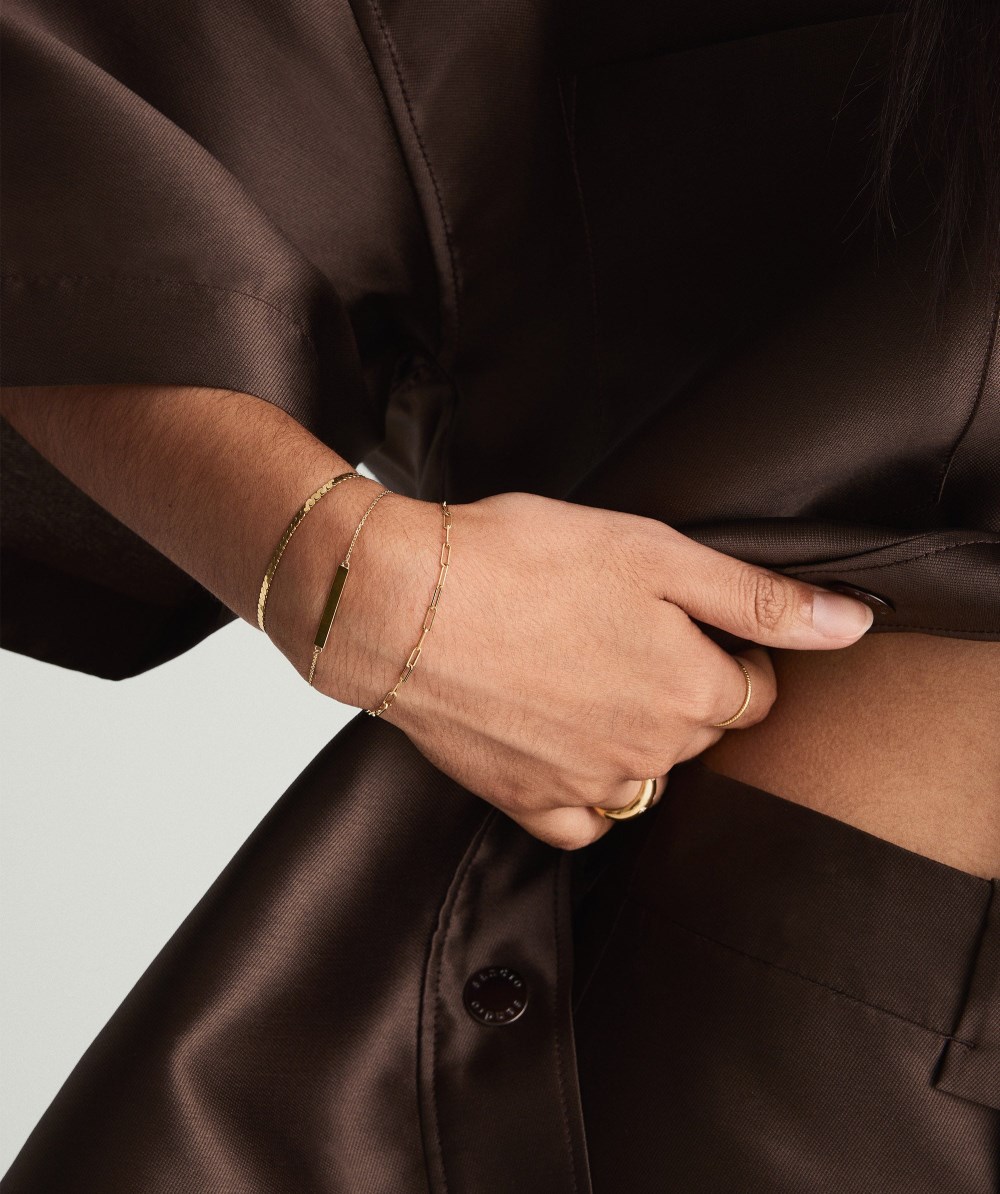 Mejuri Serpentine Chain Bracelet - 14k Yellow Gold