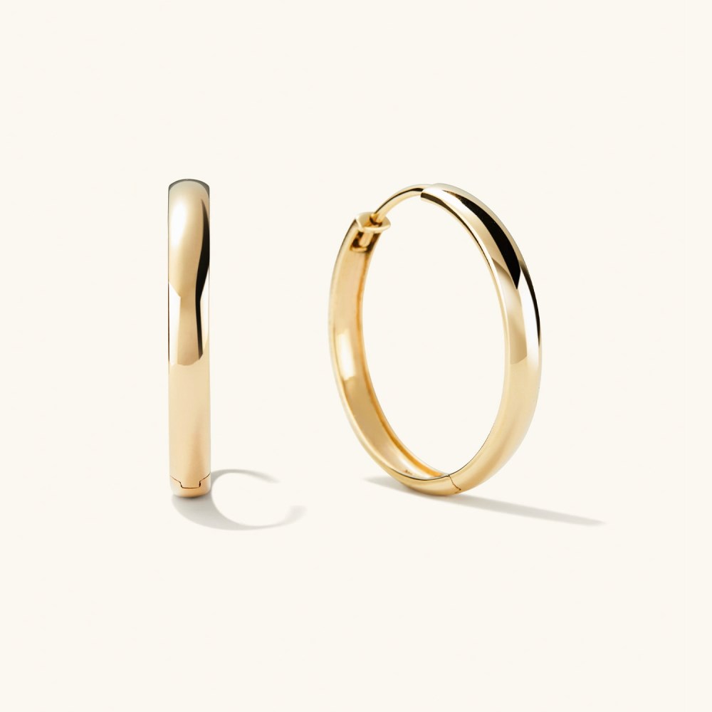 Mejuri Bold Large Hoops - 14k Yellow Gold
