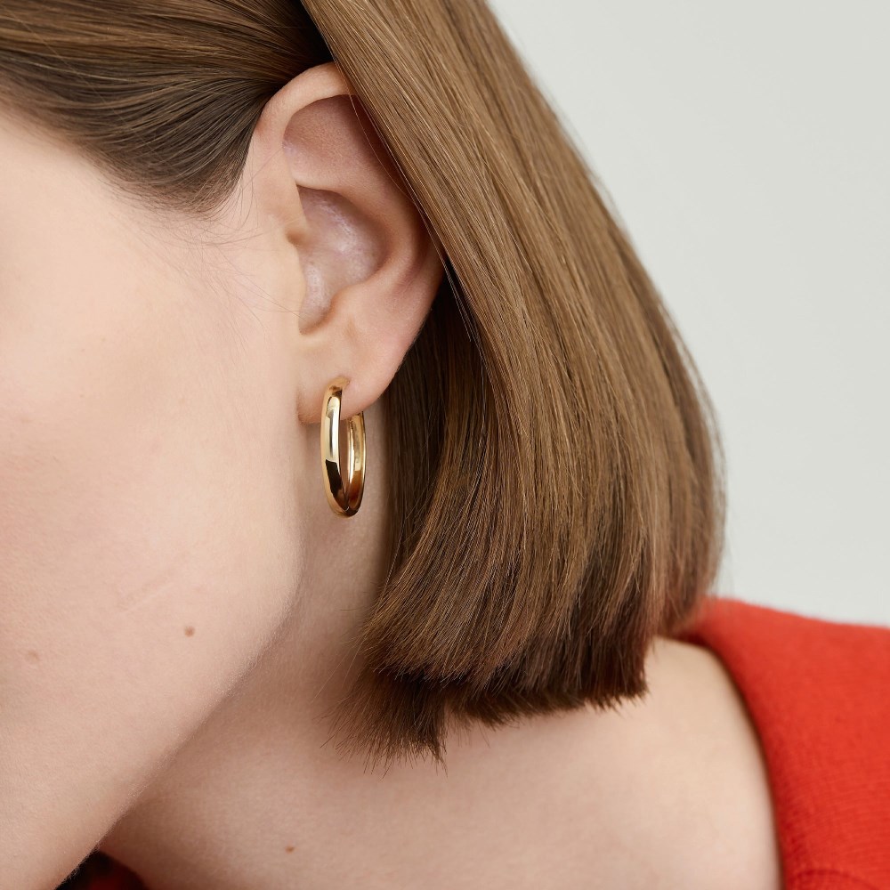 Mejuri Bold Large Hoops - 14k Yellow Gold