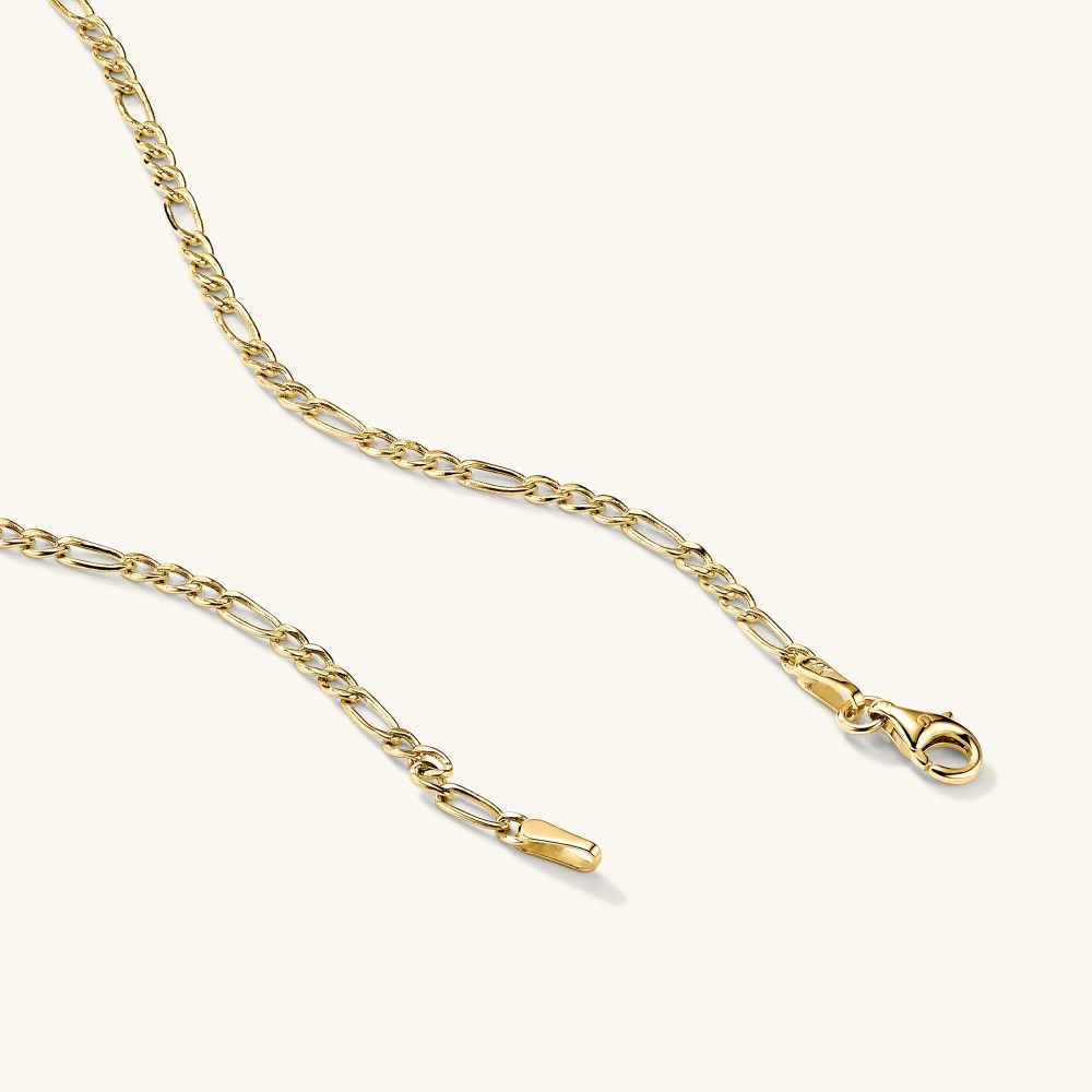 Mejuri Figaro Chain Necklace - 14k Yellow Gold