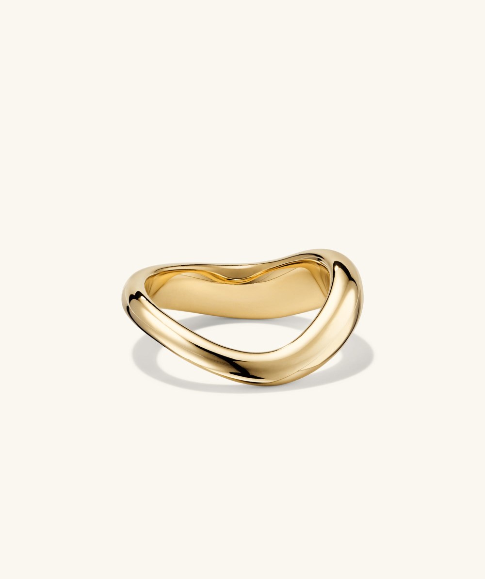 Mejuri Dôme Figure Ring - Gold Vermeil