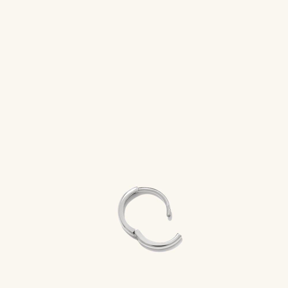 Mejuri Mini Hoop - 14k White Gold