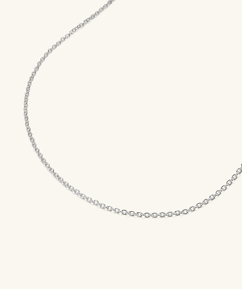 Mejuri Cable Chain Necklace - Sterling Silver