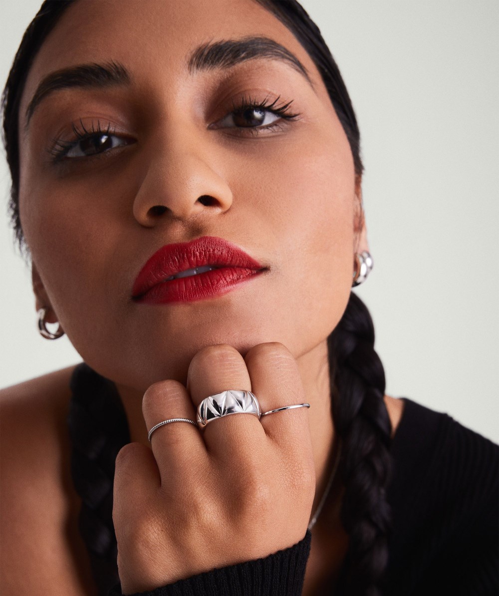 Mejuri Patra Chunky Ring - Sterling Silver