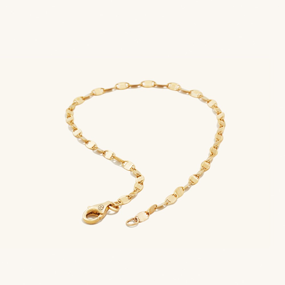 Mejuri Anchor Chain Bracelet - 14k Yellow Gold