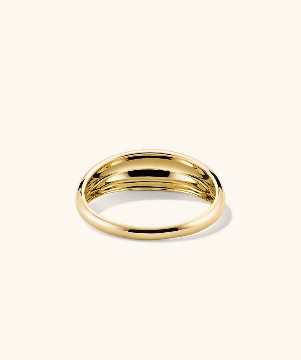 Mejuri Thin Dôme Ring - 14k Yellow Gold