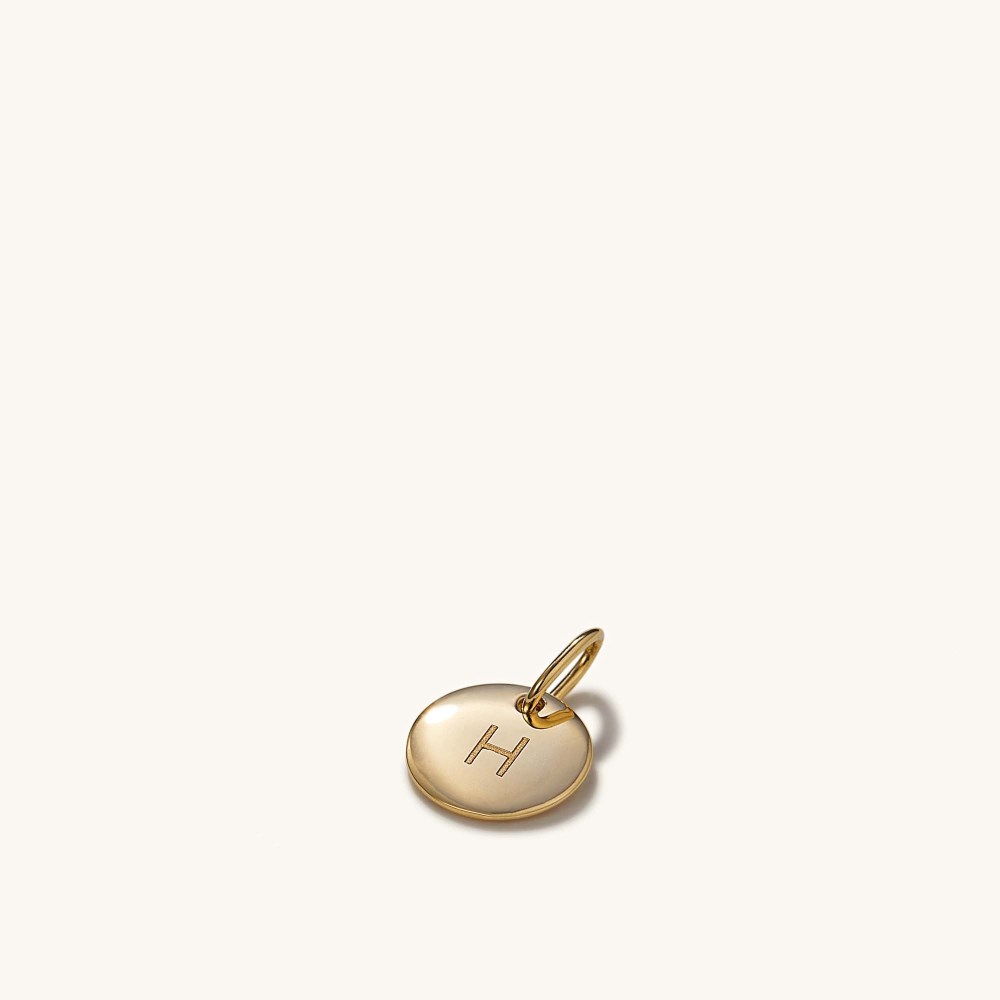 Mejuri Engravable Charm - 14k Yellow Gold