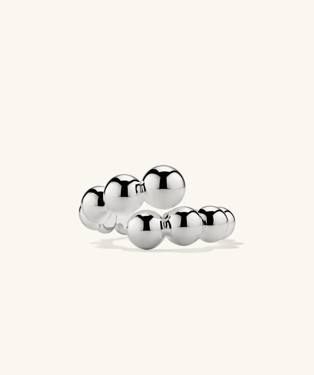 Mejuri Bubble Sphere Bypass Ring - Sterling Silver