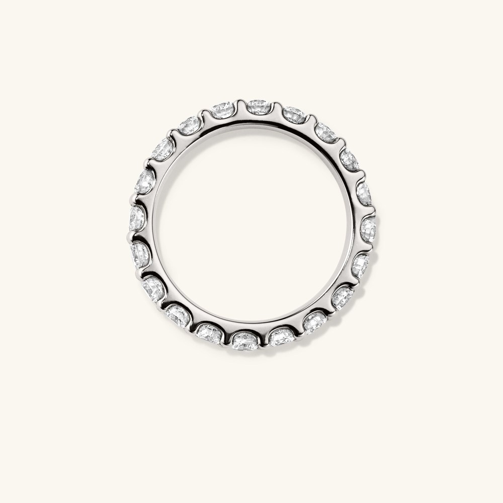 Mejuri 3mm Bold Diamond Eternity Band - 14k White Gold