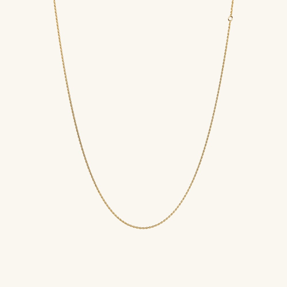 Mejuri Rope Chain Necklace - Gold Vermeil