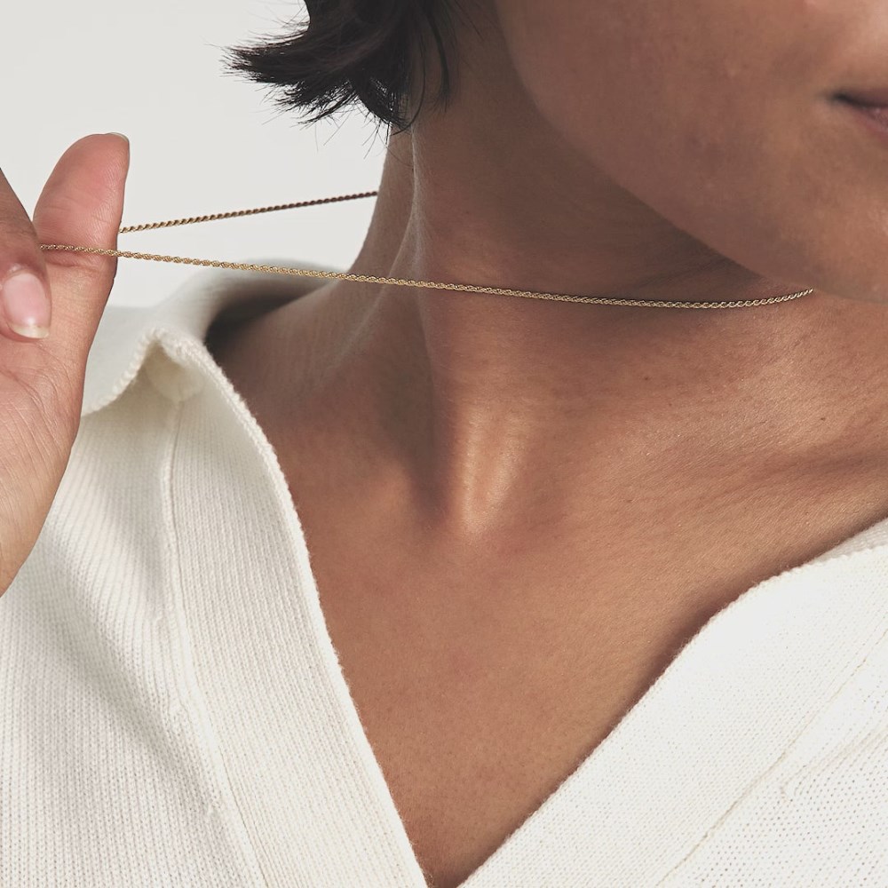 Mejuri Rope Chain Necklace - Gold Vermeil