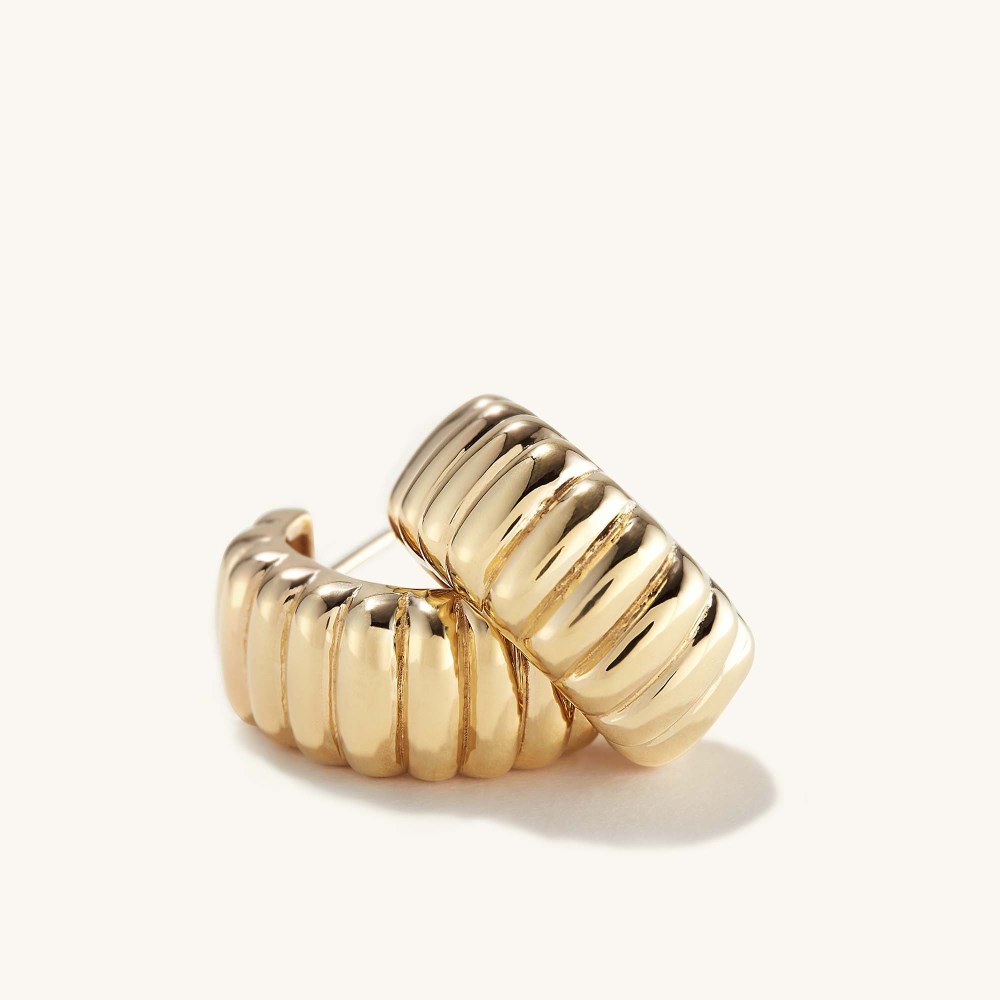 Mejuri Charlotte Bold Hoops - Gold Vermeil