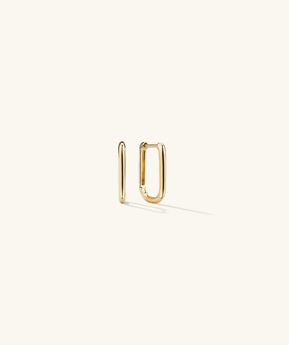 Mejuri Small U Hoops - 14k Yellow Gold Mejuri Small U Hoops - 14k Yellow Gold