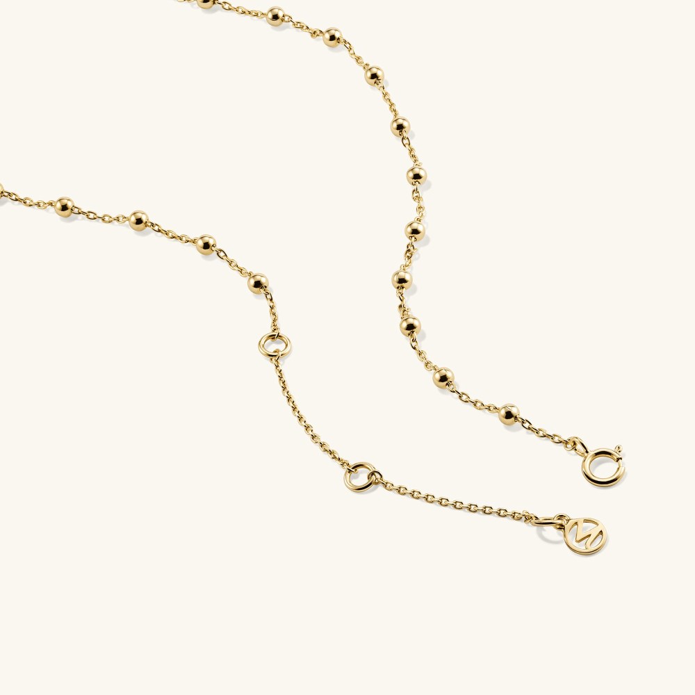 Mejuri Evil Eye Beaded Pendant Necklace - Gold Vermeil