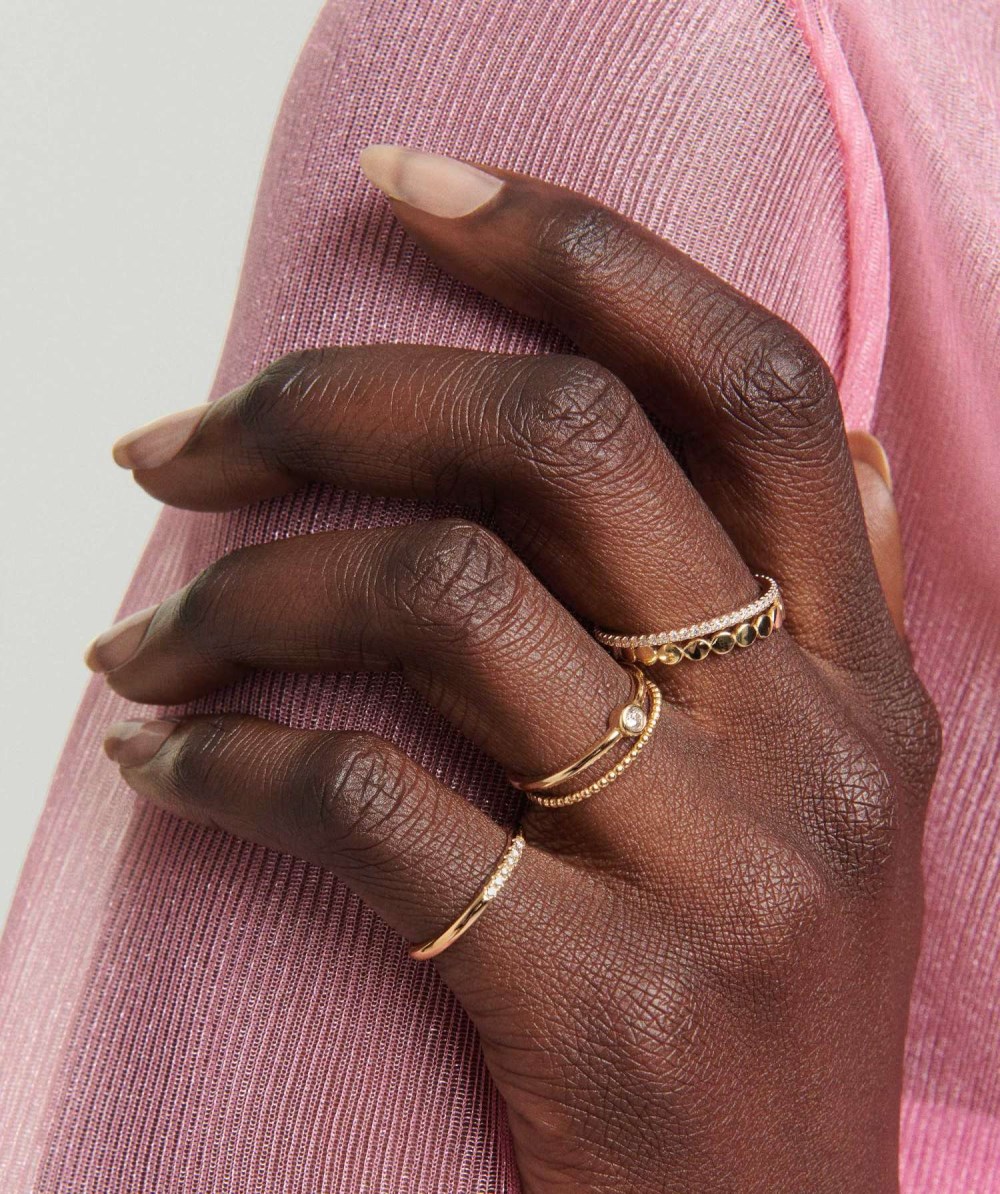Mejuri Beaded Ring - 14k Yellow Gold