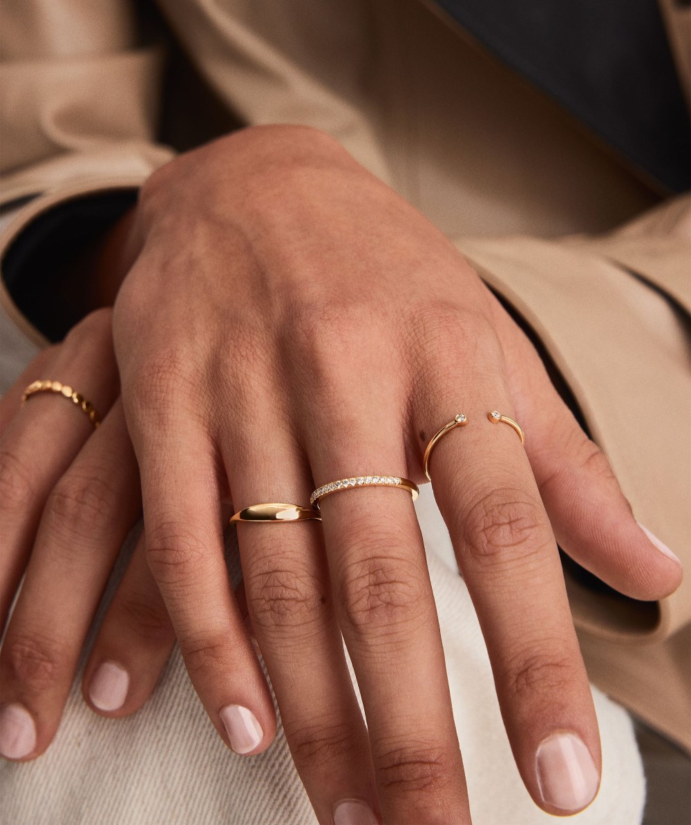 Mejuri Diamonds Team Ring - 14k Yellow Gold