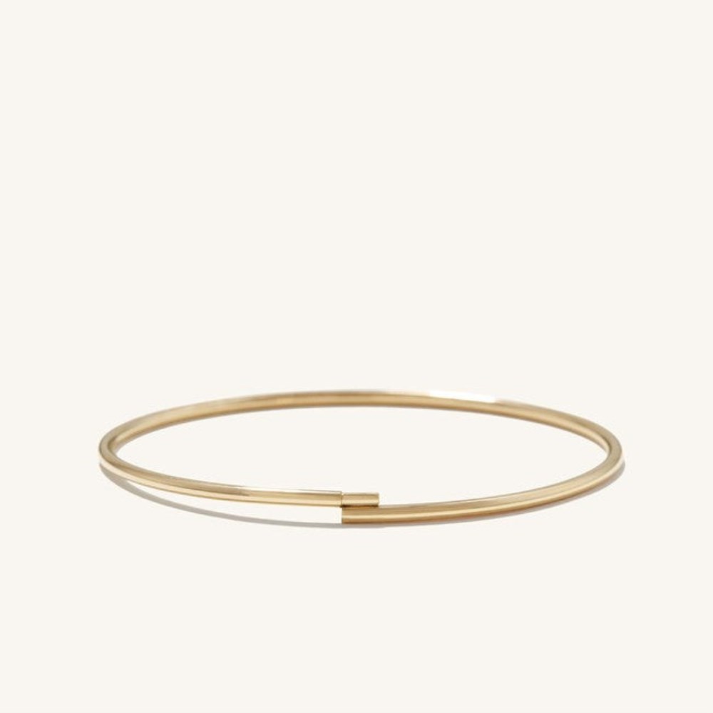 Mejuri Thin Flexi Bangle - 14k Yellow Gold