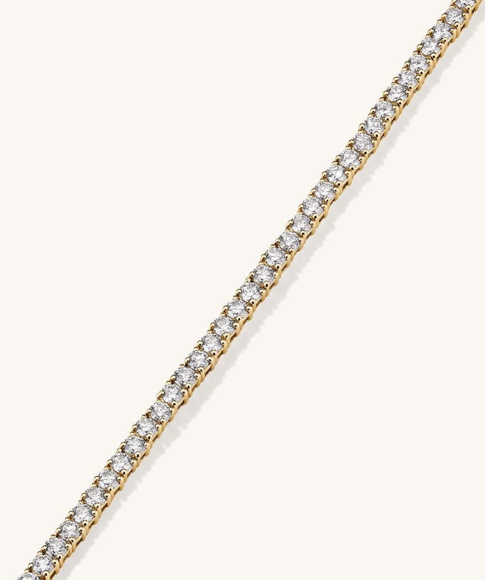 Mejuri Lab Grown Diamond Tennis Necklace 2.5mm - 14k Yellow Gold