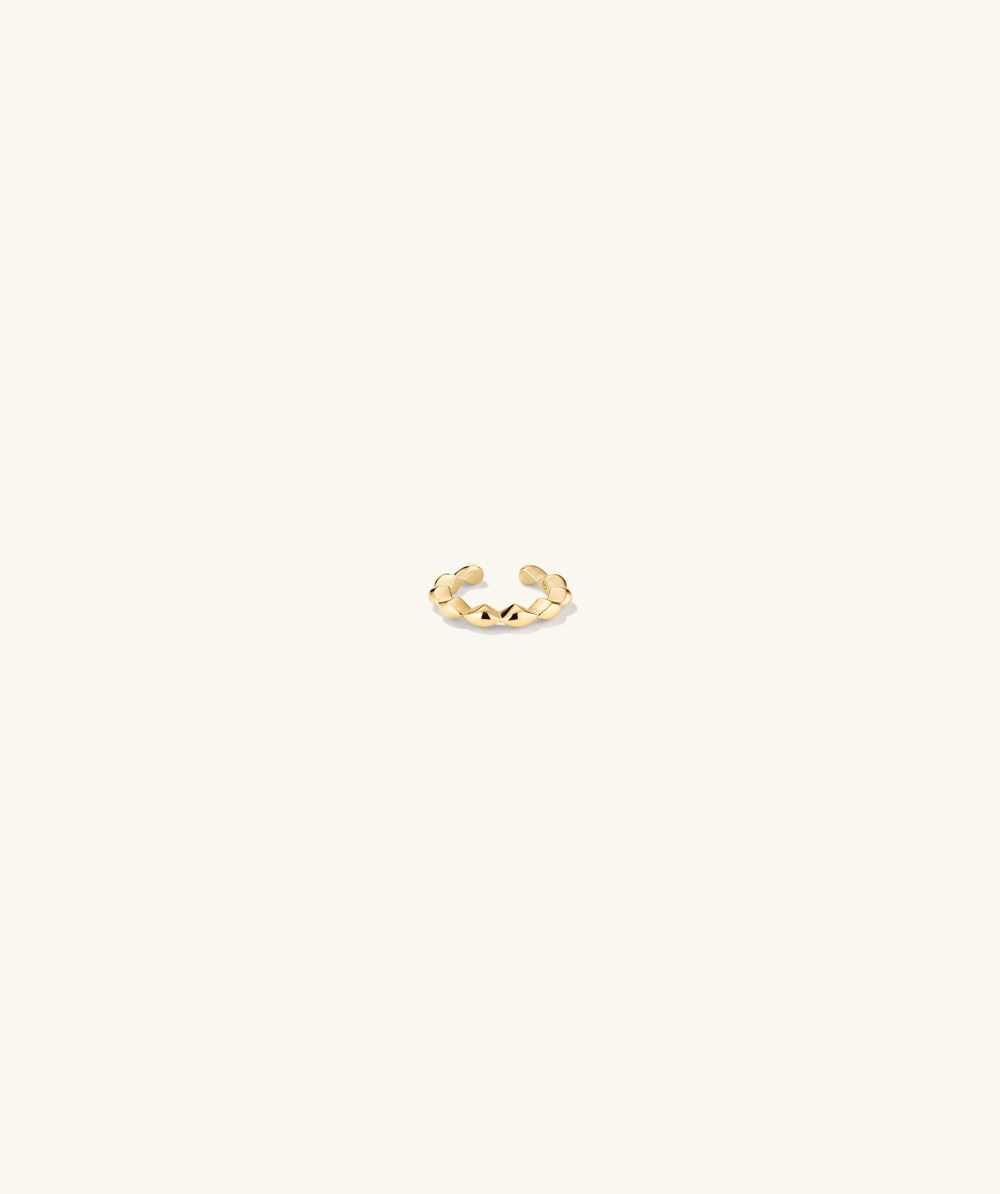 Mejuri Textured Cuff - 14k Yellow Gold