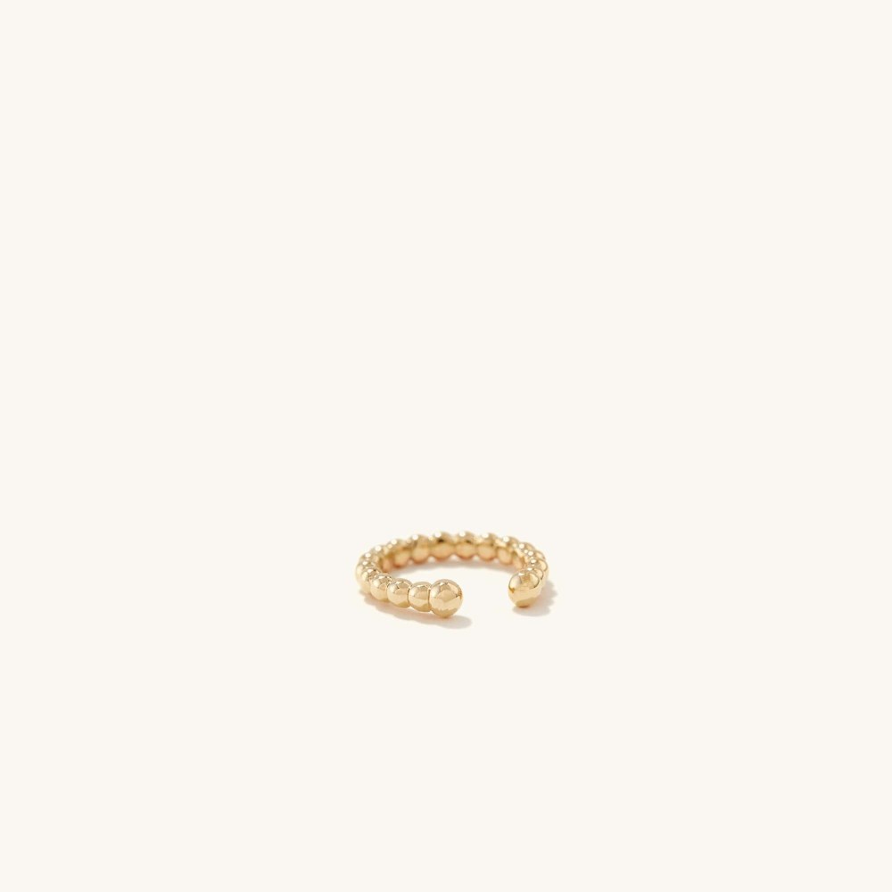 Mejuri Beaded Cuff - Gold Vermeil