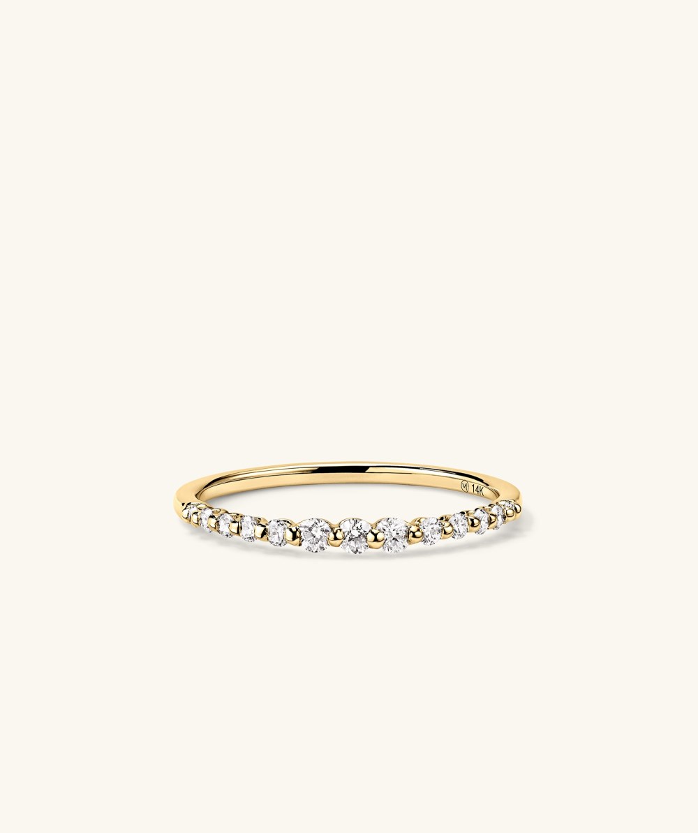 Mejuri Lace Diamond Ring - 14k Yellow Gold